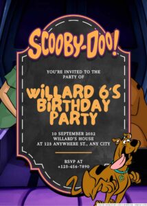 22+ Scooby-Doo and Shaggy Rogers Canva Birthday Invitation Templates ...