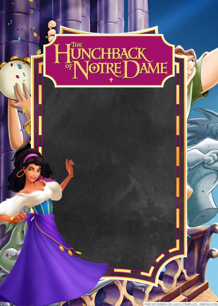 Invitation Template of 18+ The Hunchback of Notre Dame Canva Birthday Invitation Templates 6