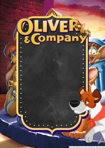 16+ Oliver & Company Canva Birthday Invitation Templates | Download ...