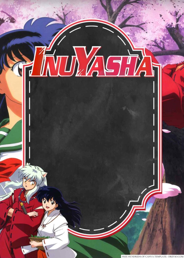 16+ Inuyasha Canva Birthday Invitation Templates - Drevio : Free And ...