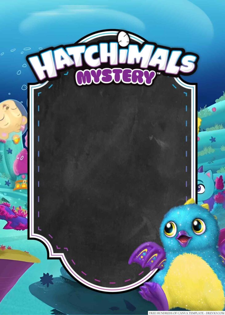 Invitation Template of 22+ Hatchimals Canva Birthday Invitation Templates 6