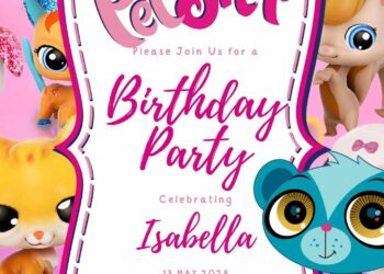 Free Editable The Littlest Pet Shop Birthday Invitation