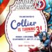 Free Editable Captain America Birthday Invitation