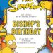 Homer J. Simpson (The Simpsons) Birthday Invitation