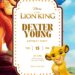 Free Editable The Lion King Birthday invitation