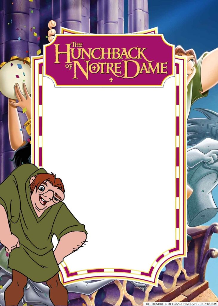 Invitation Template of 18+ The Hunchback of Notre Dame Canva Birthday Invitation Templates 7