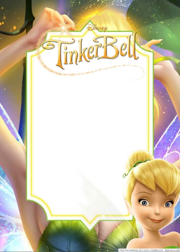 tinkerbell invitation template