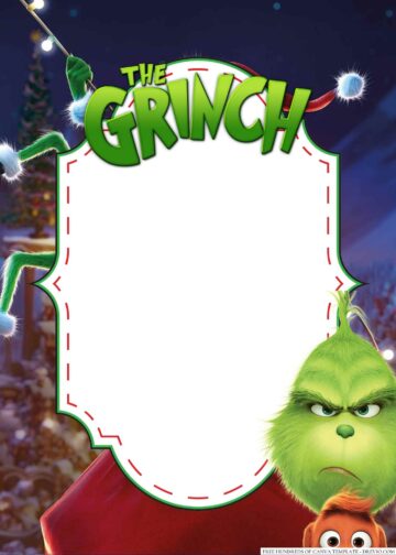 22+ The Grinch Canva Birthday Invitation Templates - Drevio : Free And ...