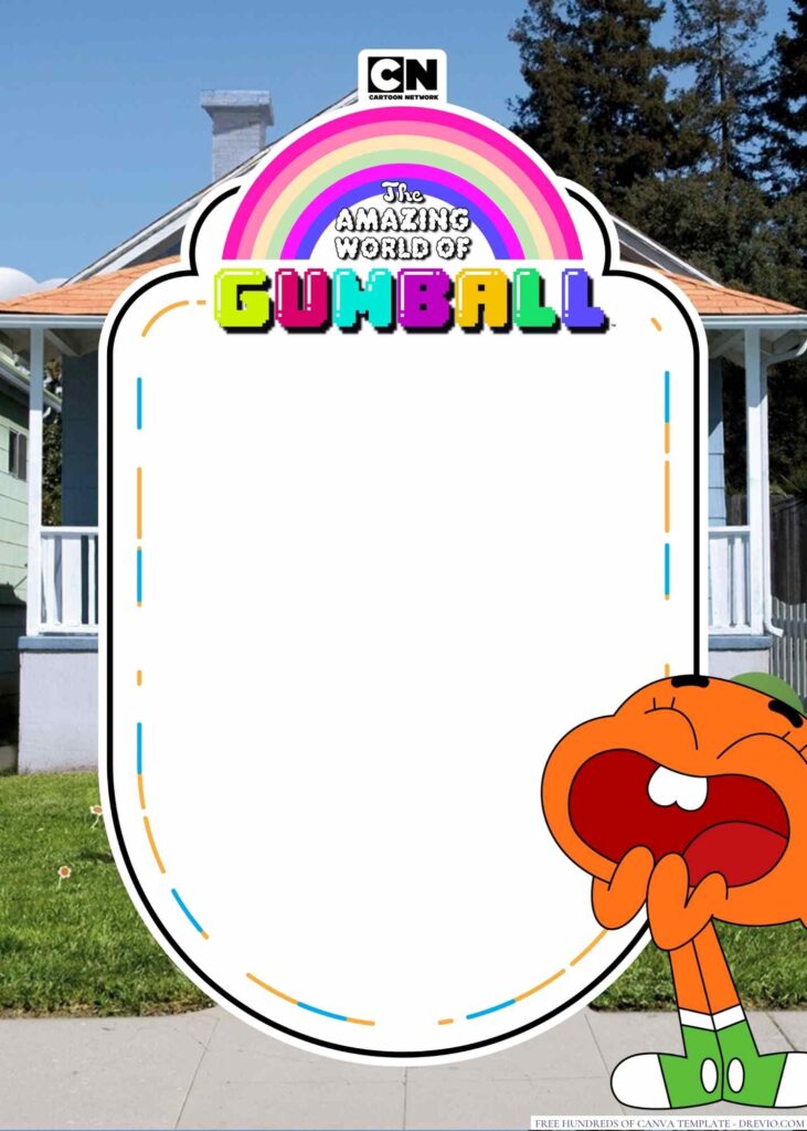 Invitation Template of 18+ The Amazing World of Gumball Canva Birthday Invitation Templates 2