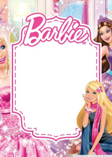 22+ Barbie Canva Birthday Invitation Templates - Drevio : Free And ...