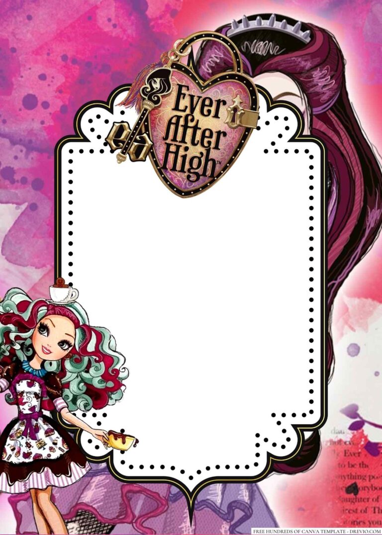 22+ Ever After High Canva Birthday Invitation Templates | Download ...