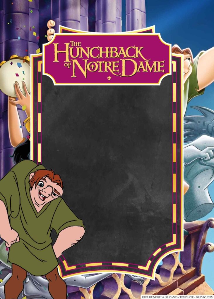 Invitation Template of 18+ The Hunchback of Notre Dame Canva Birthday Invitation Templates 8