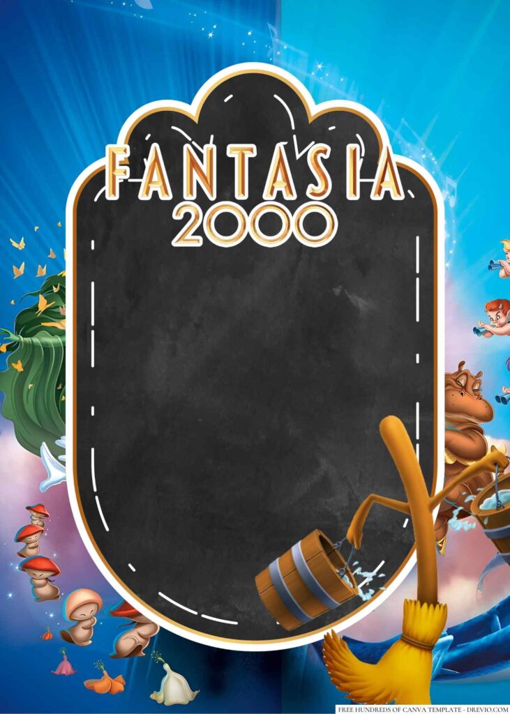 Invitation Template of 22+ Fantasia 2000 Canva Birthday Invitation Templates 8