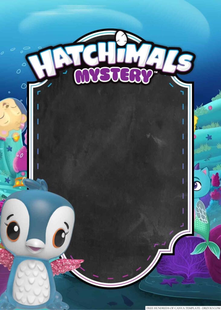 Invitation Template of 22+ Hatchimals Canva Birthday Invitation Templates 8