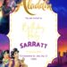 Free Editable Aladdin Birthday Invitation