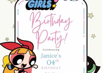 Free Editable The Powerpuff Girls Birthday Invitation