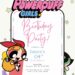 Free Editable The Powerpuff Girls Birthday Invitation