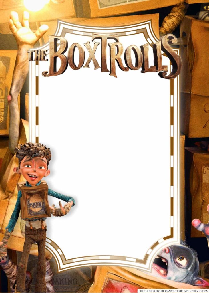 Invitation Template of 20+ The Boxtrolls Canva Birthday Invitation Templates 9