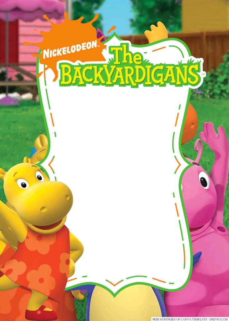 Invitation Template of 18+ The Backyardigans Canva Birthday Invitation Templates 9