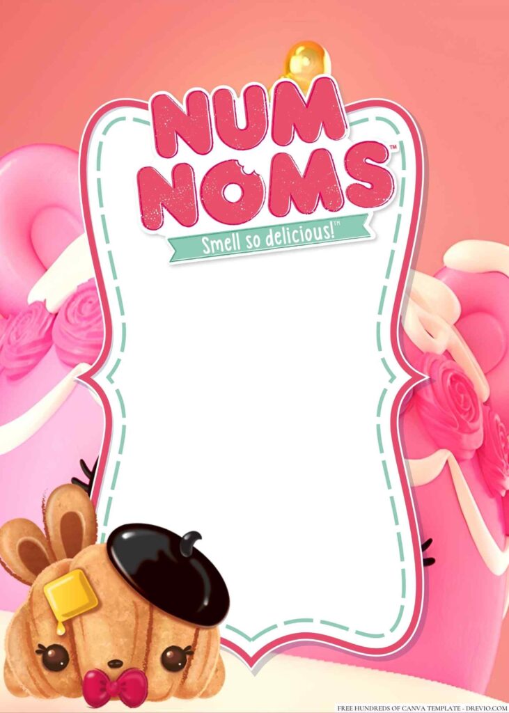 Invitation Template of 22+ Num Noms Canva Birthday Invitation Templates 9