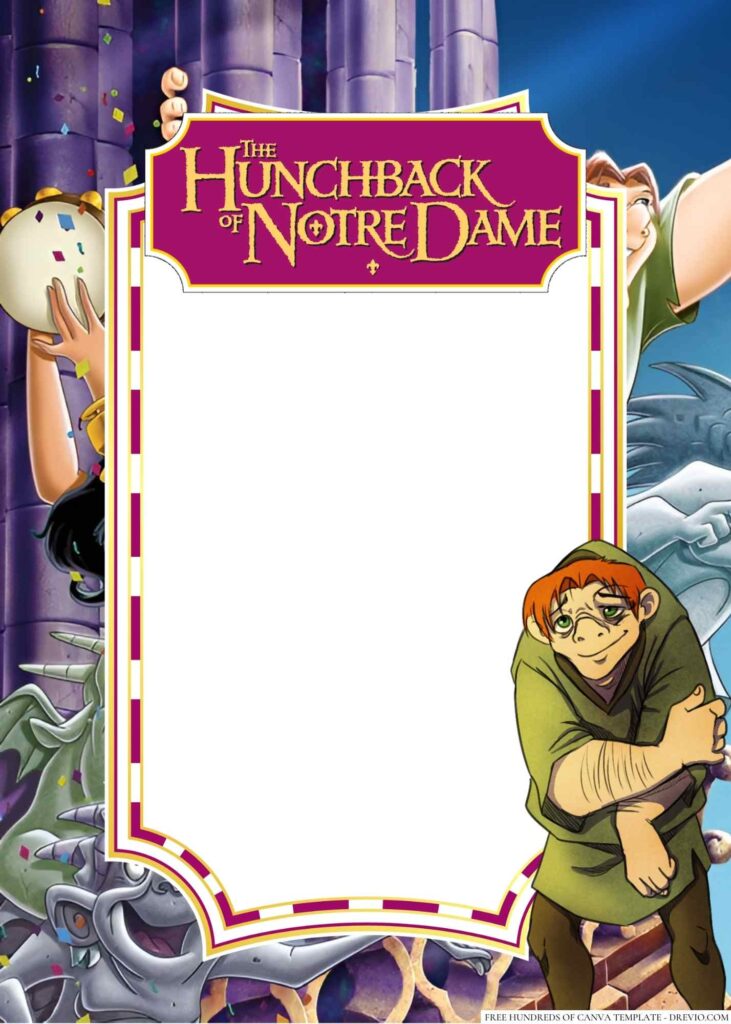 Invitation Template of 18+ The Hunchback of Notre Dame Canva Birthday Invitation Templates 9