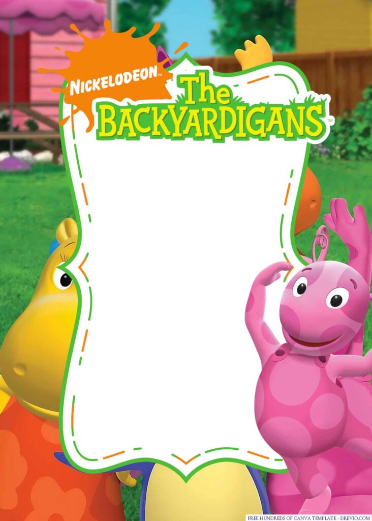 Invitation Template of 18+ The Backyardigans Canva Birthday Invitation Templates 1