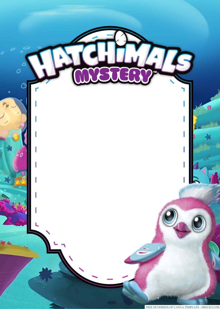 Invitation Template of 22+ Hatchimals Canva Birthday Invitation Templates 1