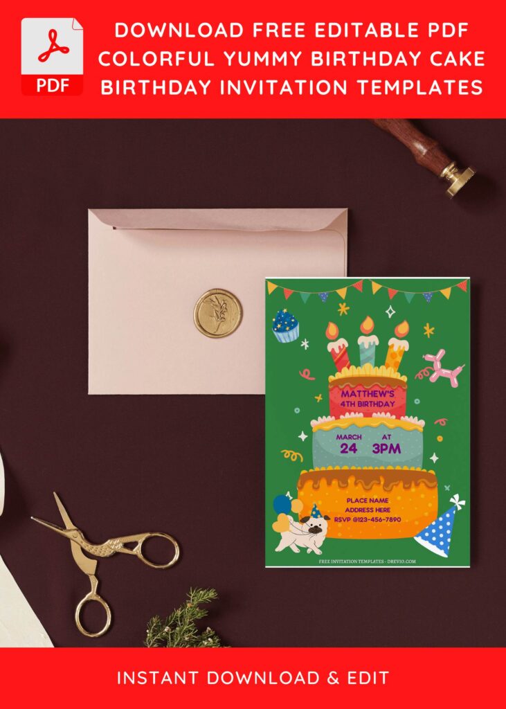 Invitation Template of (Free Editable PDF) Birthday Invitation Templates For Fun-Filled Celebration 9