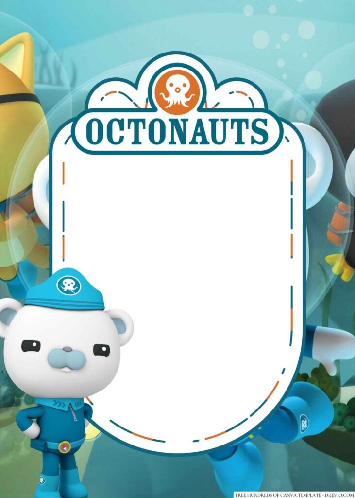 Invitation Template of 16+ The Octonauts Canva Birthday Invitation Templates 1