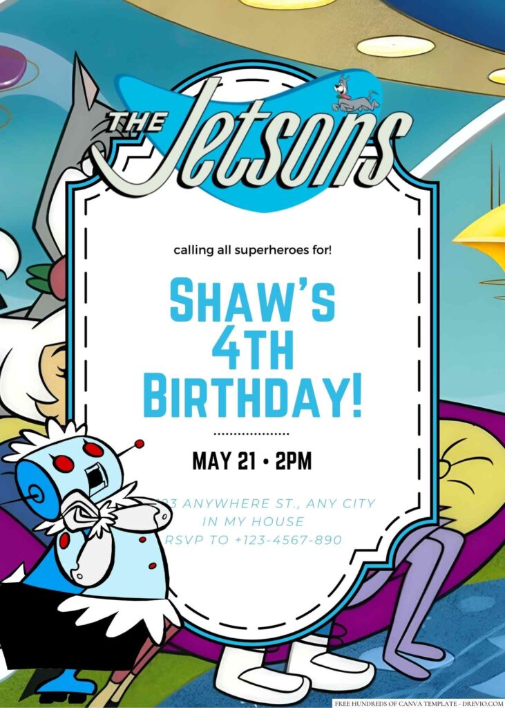 The Jetsons Birthday Invitation 