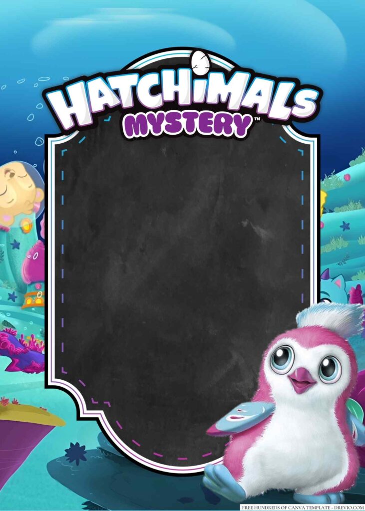 Invitation Template of 22+ Hatchimals Canva Birthday Invitation Templates 2