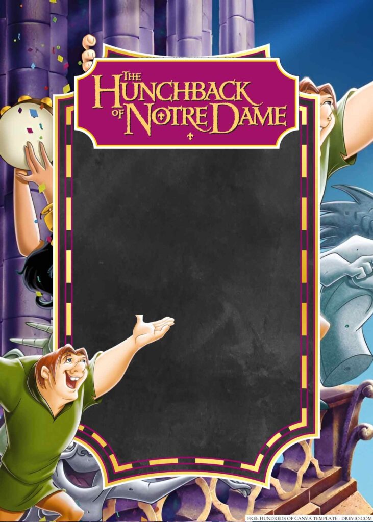 Invitation Template of 18+ The Hunchback of Notre Dame Canva Birthday Invitation Templates 2