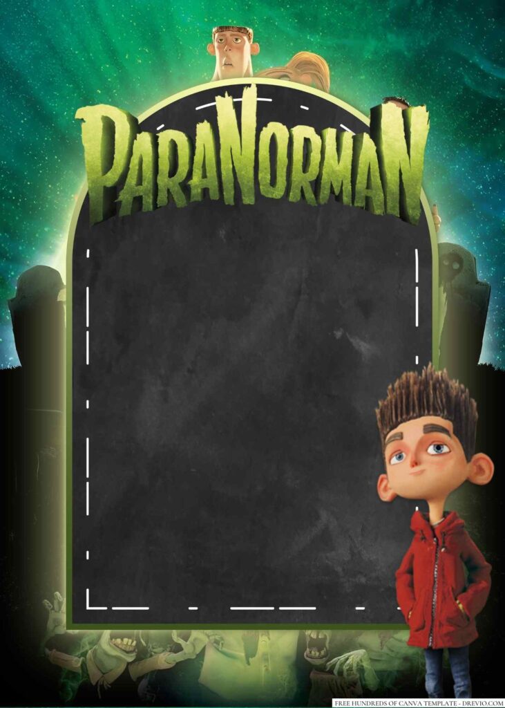 Invitation Template of 22+ ParaNorman Movie Canva Birthday Invitation Templates 2