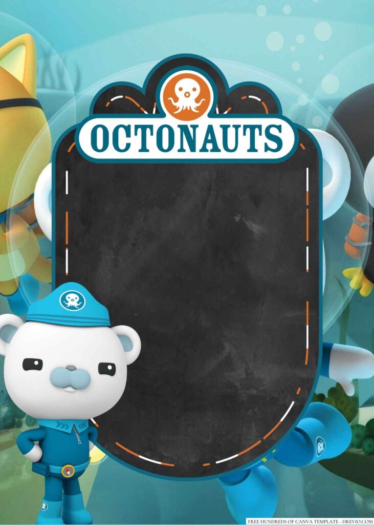 Invitation Template of 16+ The Octonauts Canva Birthday Invitation Templates 2