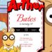 Free Editable Arthur Birthday Invitation