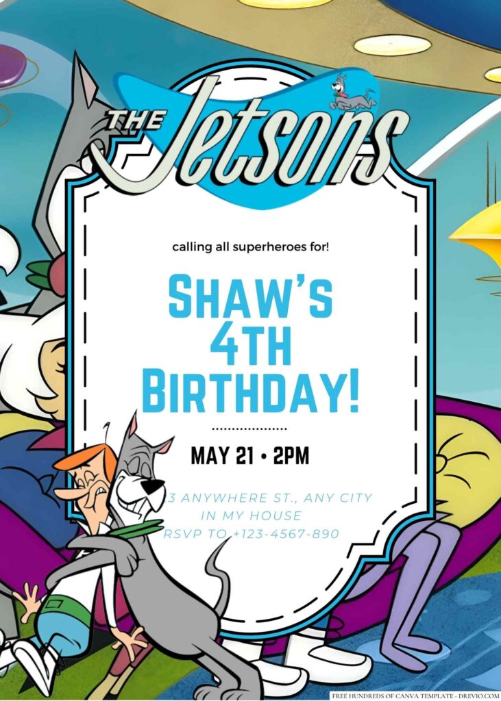 The Jetsons Birthday Invitation 