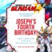 Gundam Birthday Invitation