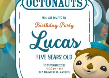 Free Editable The Octonauts Birthday Invitation