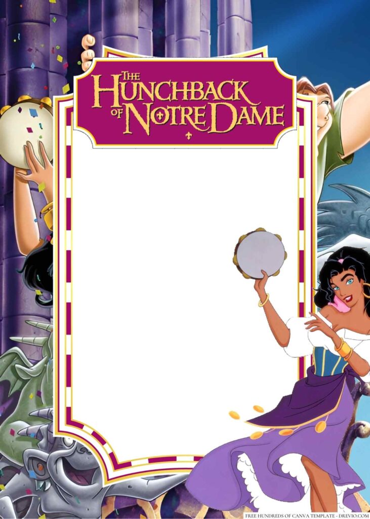 Invitation Template of 18+ The Hunchback of Notre Dame Canva Birthday Invitation Templates 3