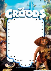 20+ The Croods Canva Birthday Invitation Templates | Download Hundreds ...