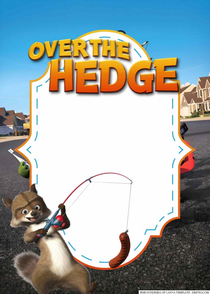 Invitation Template of 22+ Over the Hedge Canva Birthday Invitation Templates 3