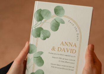 (Free Editable PDF) Classic & Timeless Greenery Wedding Invitation Templates