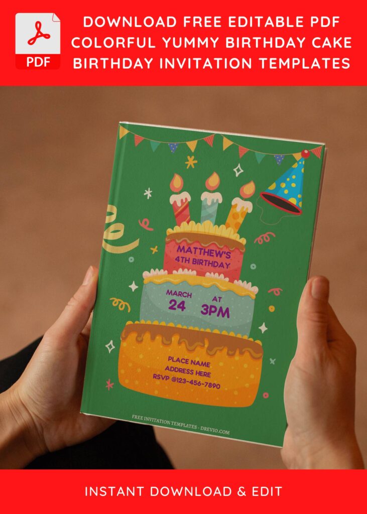 Invitation Template of (Free Editable PDF) Birthday Invitation Templates For Fun-Filled Celebration 5