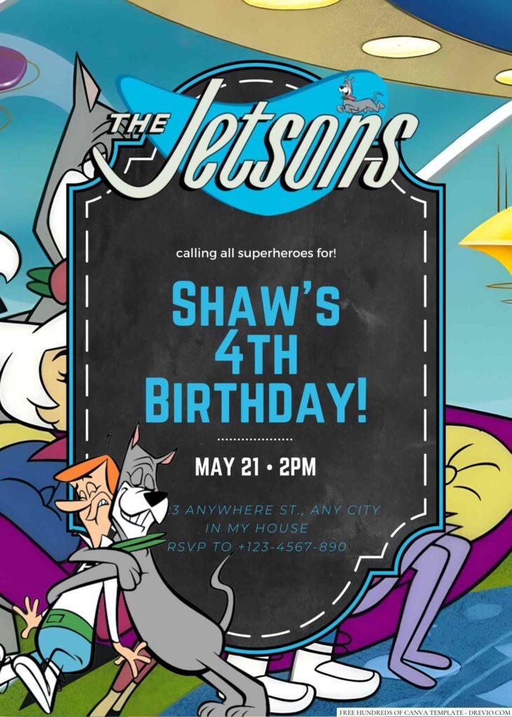 The Jetsons Birthday Invitation 