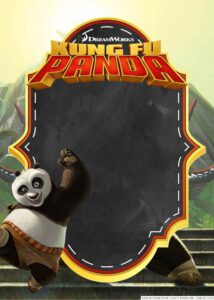 16+ Kung Fu Panda Canva Birthday Invitation Templates | Download ...