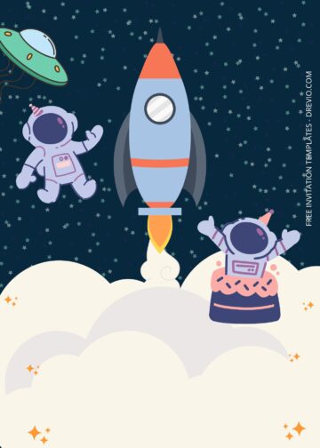 8+ Space Party Birthday Invitation Templates | Download Hundreds FREE ...