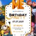 Free Editable Despicable Me Birthday Invitation