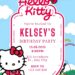 Free Editable Hello Kitty Birthday Invitation