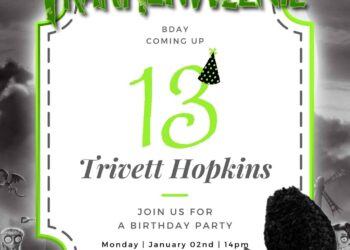 Free Editable Frankenweenie Birthday Invitation