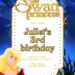 Free Editable The Swan Princess Birthday Invitation